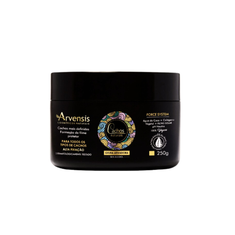 Geleia Ativadora Cachos Alta Fixação Arvensis Vegana 250g