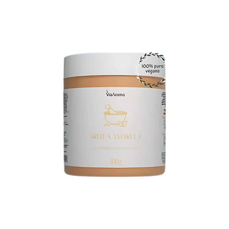 Skin Care Argila Rosto e Corpo 300G Vegana Via Aroma Opções Argila 300G Via Ar