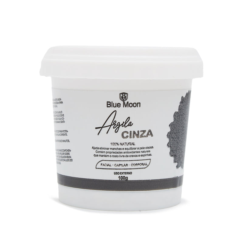 Argila Cinza Facial Capilar e Corporal Blue Moon 100g