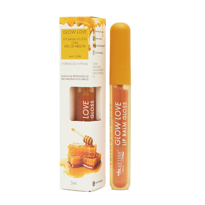 Lip Balm e Gloss Glow Love  Mel de Abelha Max Love com 5ml